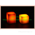square Moving Wick Flameless Candle LED wax candle light